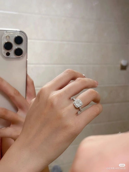 925 Sterling Silver Moissanite Ring | D Color