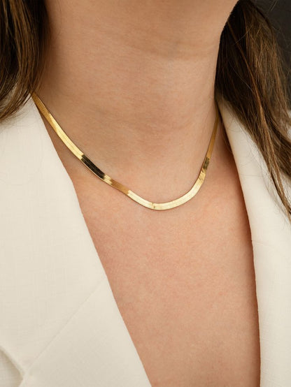 Gold Snake Chain Choker