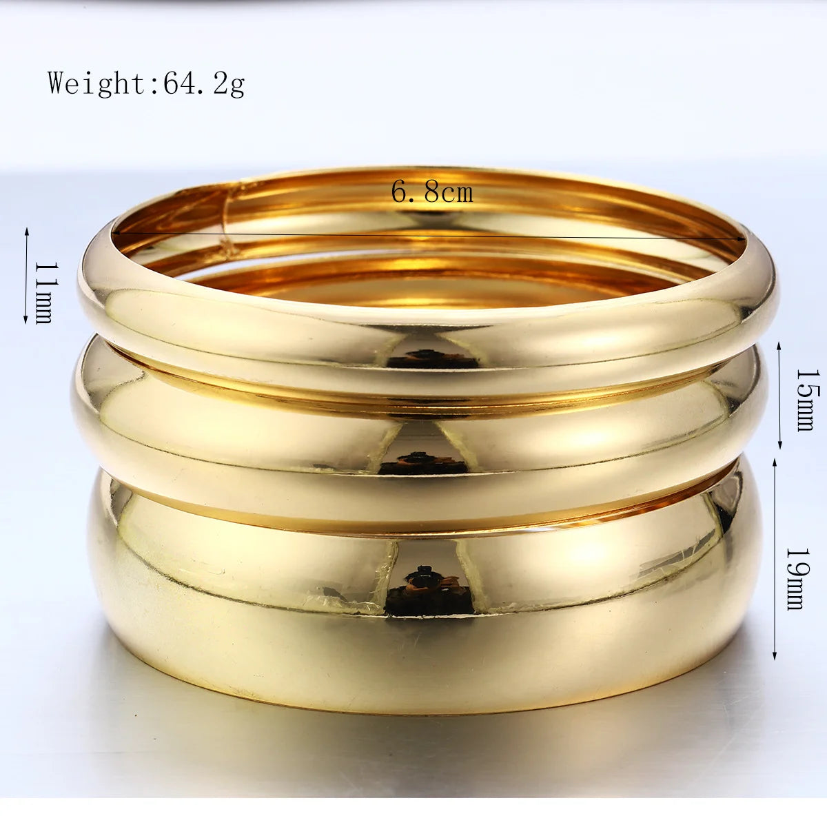 Luxury Collection – 3 Gold Bracelets