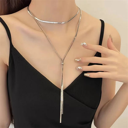 Minimal Snake Chain Choker 🤍