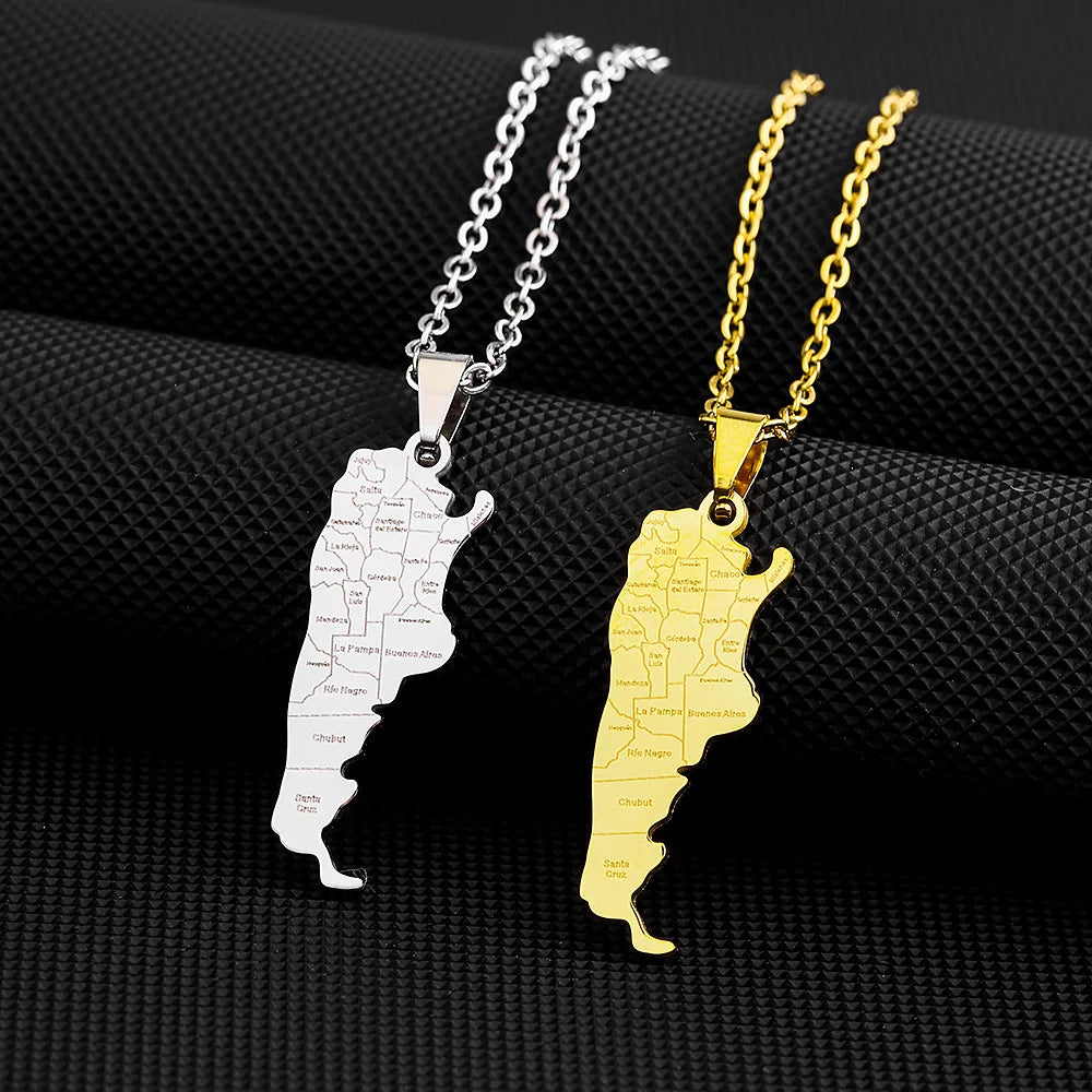 Argentina Flag Pendant Necklace – World Cup Edition