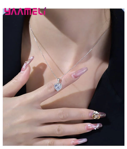 Luxara LoveSet™ – Heart Jewelry Set | Necklace, Earrings & Ring
