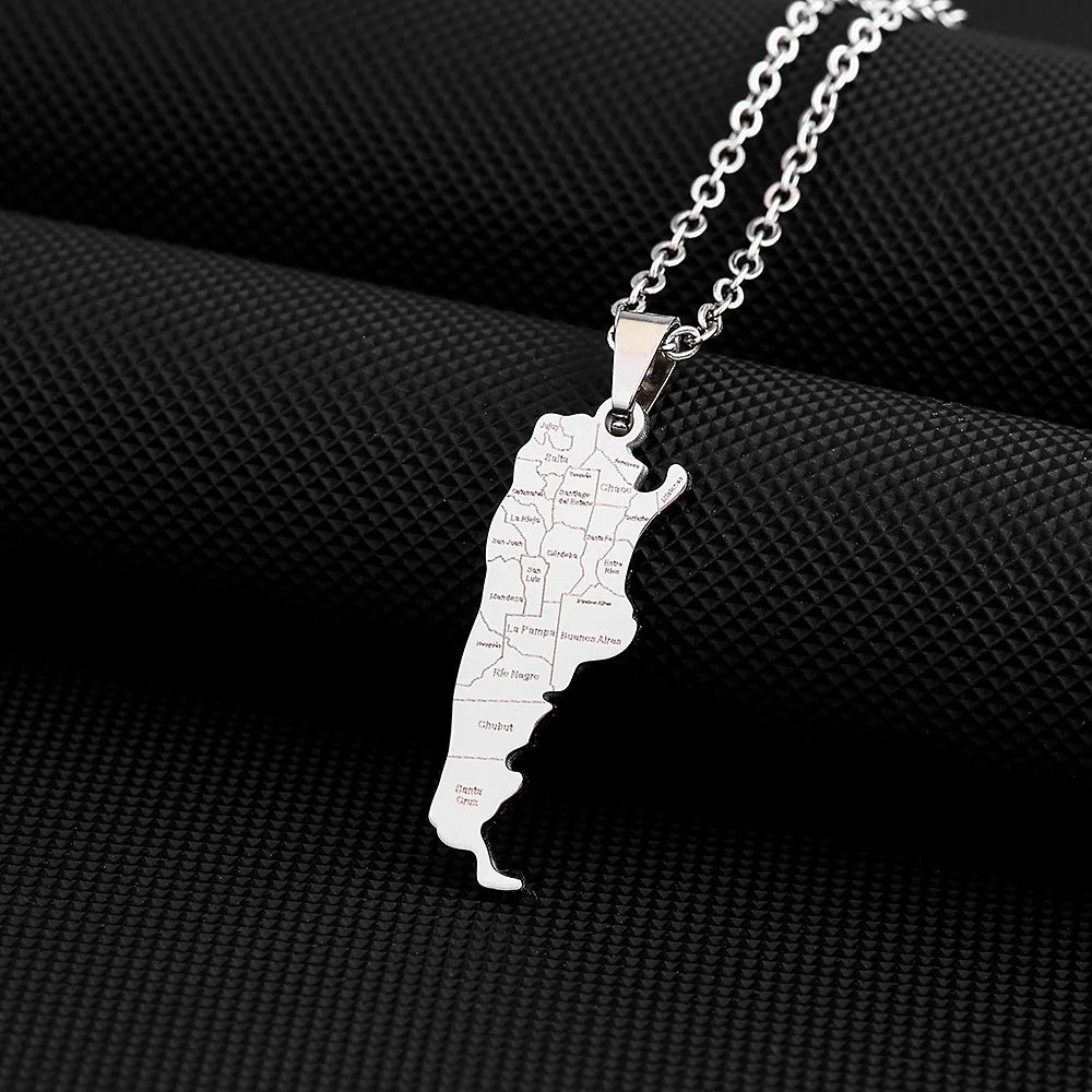Argentina Flag Pendant Necklace – World Cup Edition