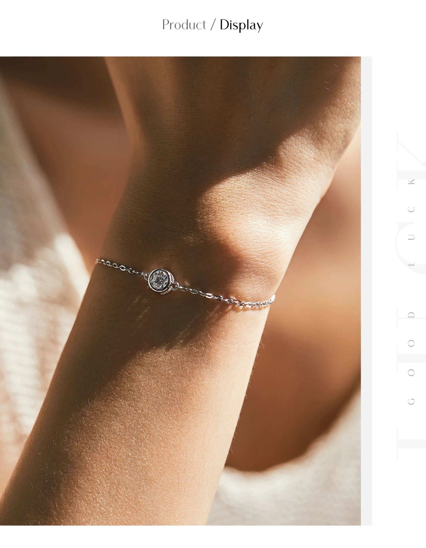 0.5CT Moissanite Charm Bracelet | 925 Sterling Silver — Luxury Fine Jewelry