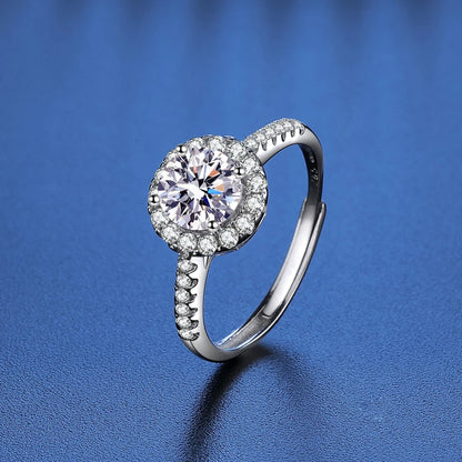 925 Sterling Silver Moissanite Ring | D Color