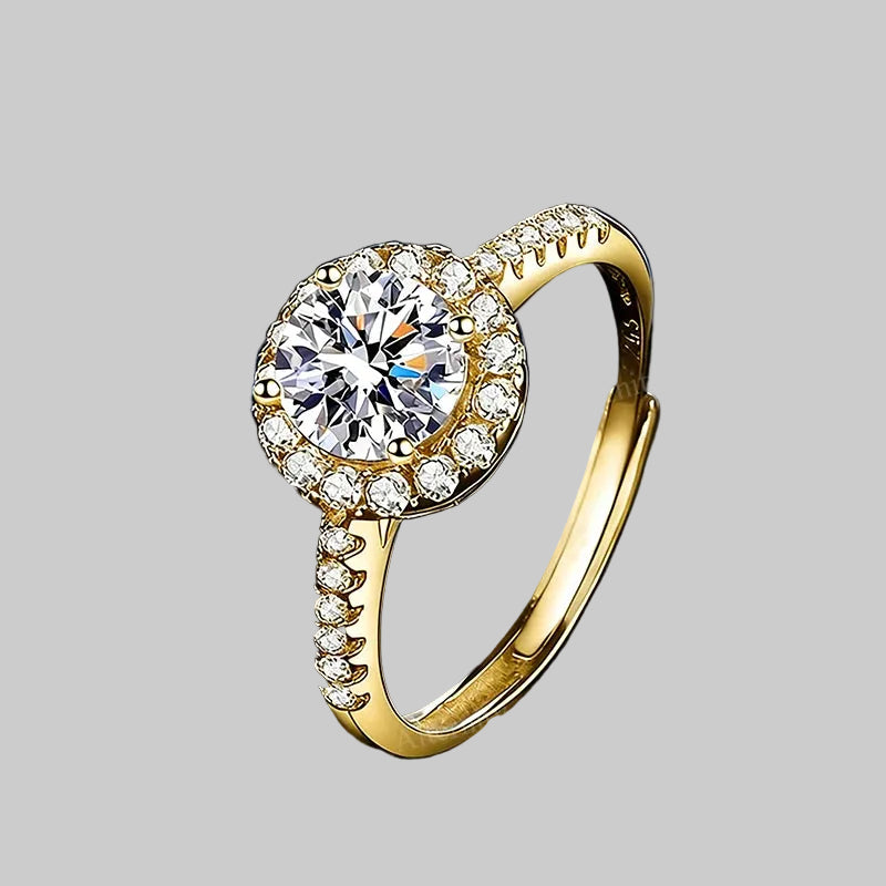 925 Sterling Silver Moissanite Ring | D Color
