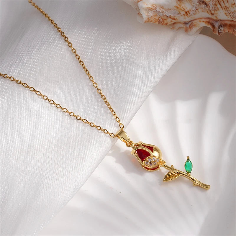 Luxara Elegant Tulip Necklace