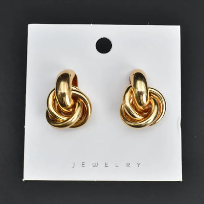 Elegant Knot Stud Earrings