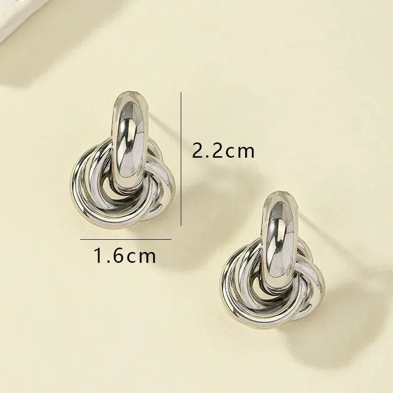 Elegant Knot Stud Earrings