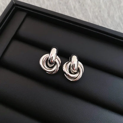 Elegant Knot Stud Earrings