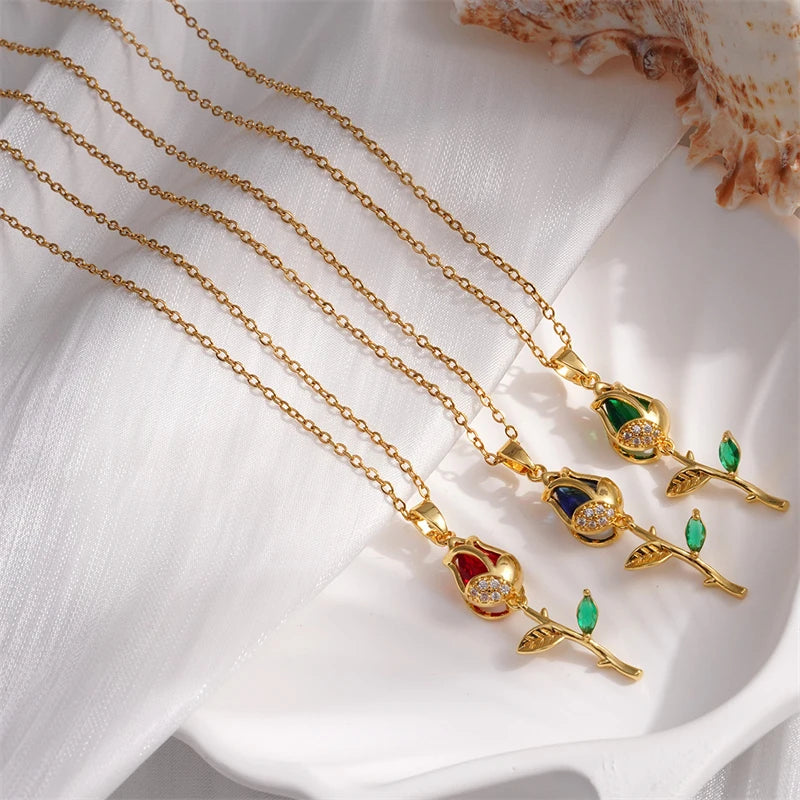 Luxara Elegant Tulip Necklace