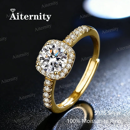925 Sterling Silver Moissanite Ring | D Color