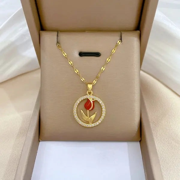 Luxara Elegant Tulip Necklace