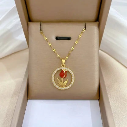 Luxara Elegant Tulip Necklace