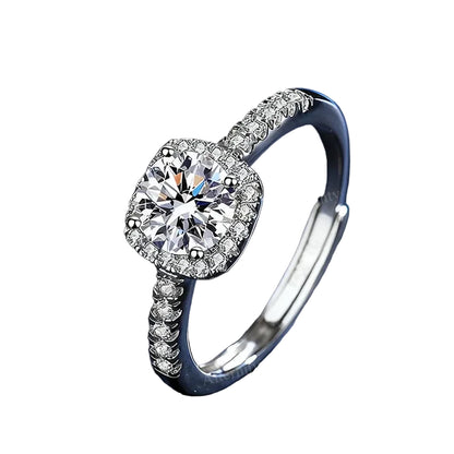 925 Sterling Silver Moissanite Ring | D Color