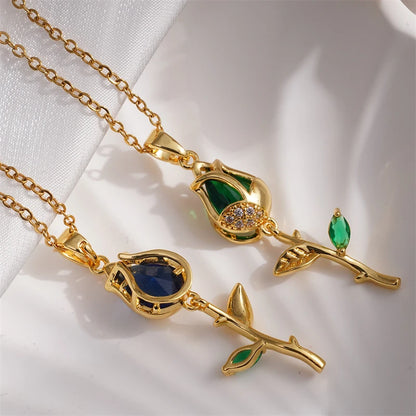 Luxara Elegant Tulip Necklace