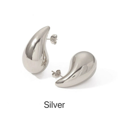 Vibemartini Teardrop-Shaped Hoop Earrings