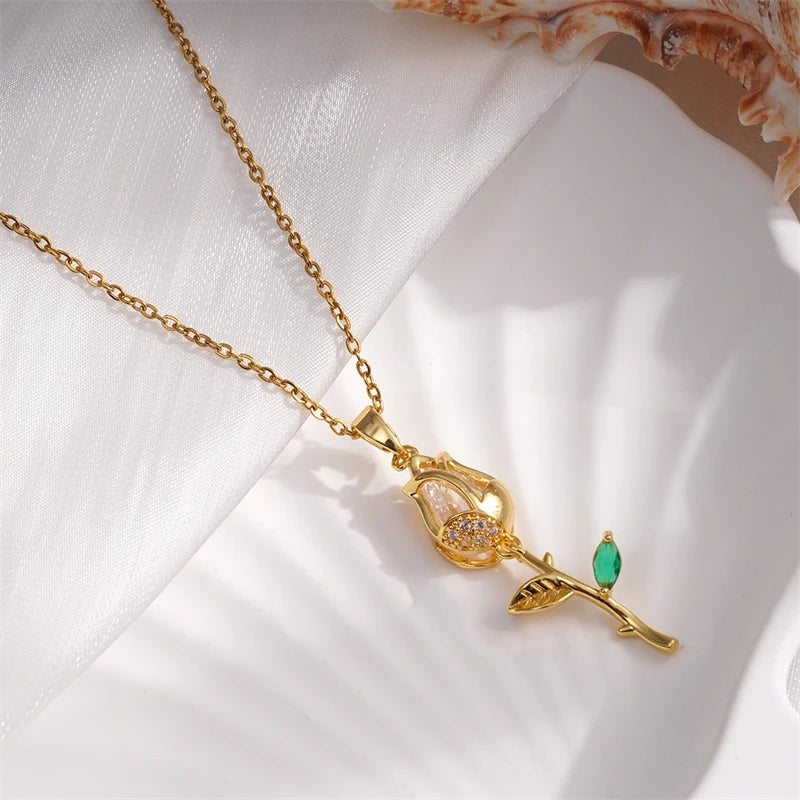 Luxara Elegant Tulip Necklace