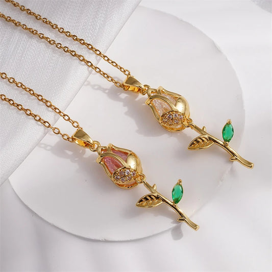 Luxara Elegant Tulip Necklace