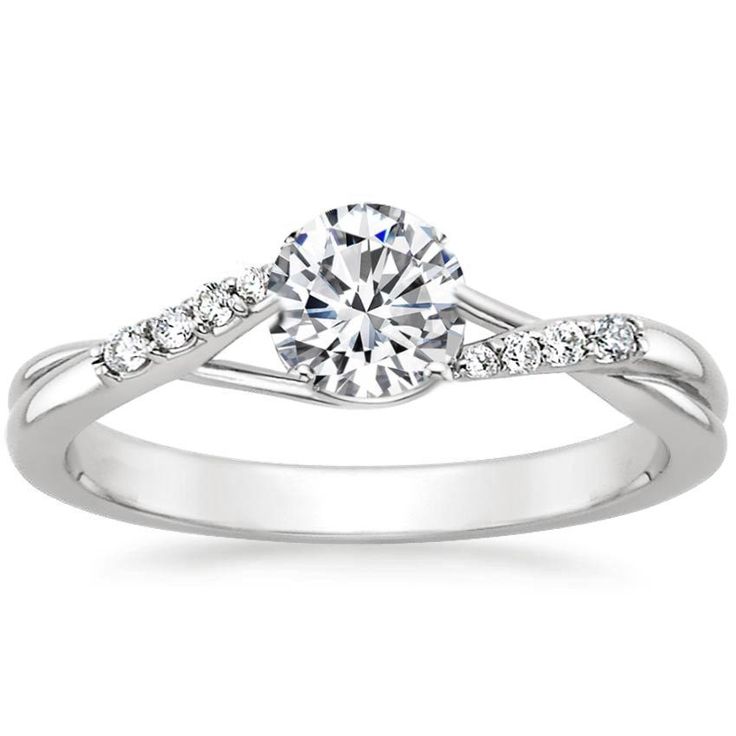 925 Sterling Silver Heart-Cut Moissanite Ring