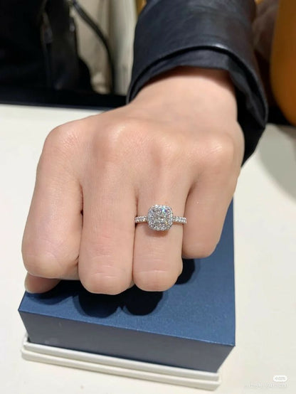 925 Sterling Silver Moissanite Ring | D Color